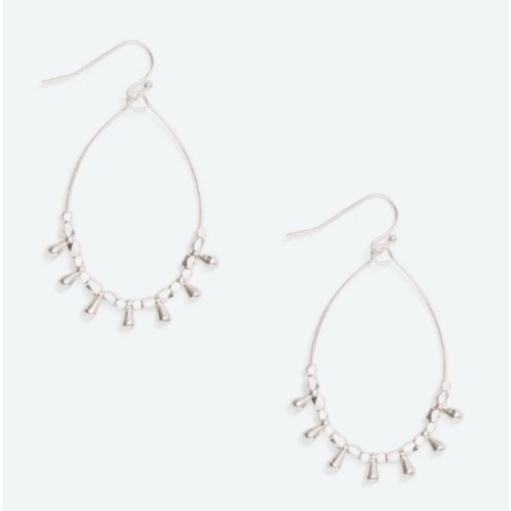 Marlyn Schiff Mareka Teardrop Silver Earrings